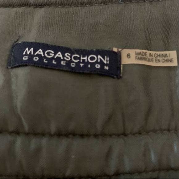 Magaschoni Collection Gray Wool Pencil Skirt - Picture 4 of 13